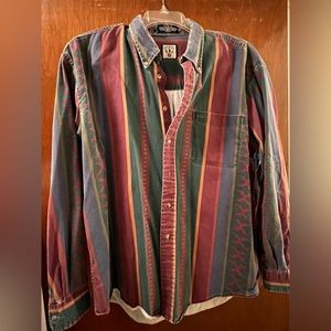 Mareh Vintage XL Button Down Colorful Shirt